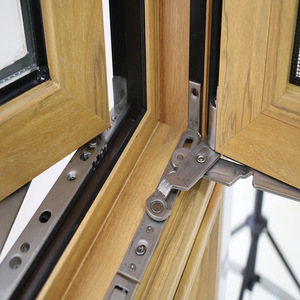 Aluminum Clad Wood French Windows Heat Insulated Swing Open Casement
