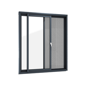 HENNISSY AC 100 Modern French Aluminum Glass Sliding Door with Flyscreen