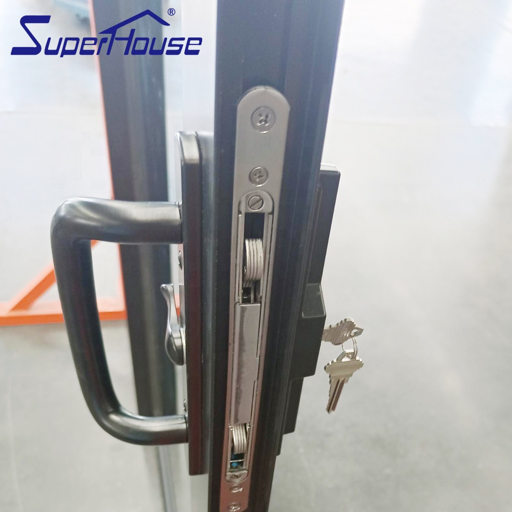 NOA Florida Standard High Impact 80PSF Hurricane Proof Sliding Door Aluminium Patio Door With Tinted Glass For Villa