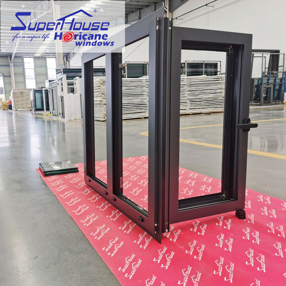 Superhouse Popular Aluminum Window China Supplier Tilt and Turn Window Customized with Fixed for House High Quality Hardware