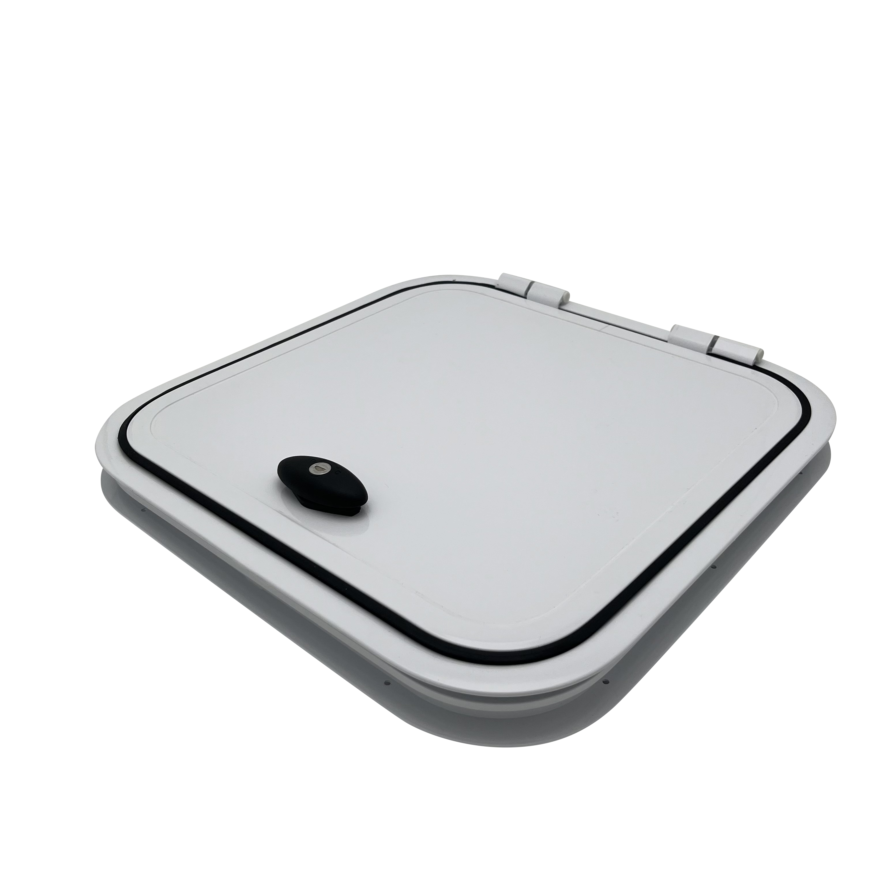 Aluminum sandwich panel luggage door