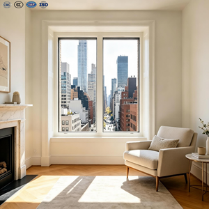 Thermal Break Double Glazed Aluminum Casement Windows