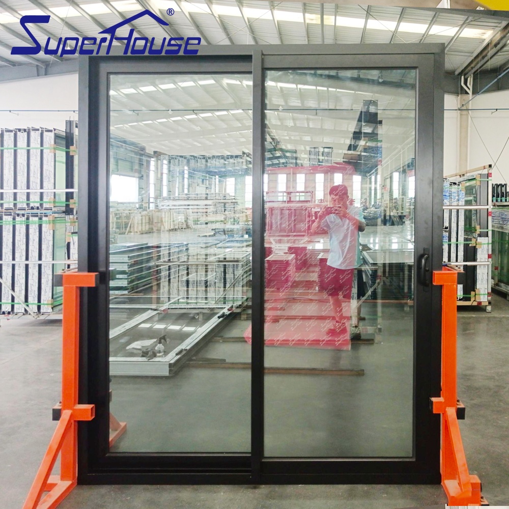 NOA Florida Standard High Impact 80PSF Hurricane Proof Sliding Door Aluminium Patio Door With Tinted Glass For Villa