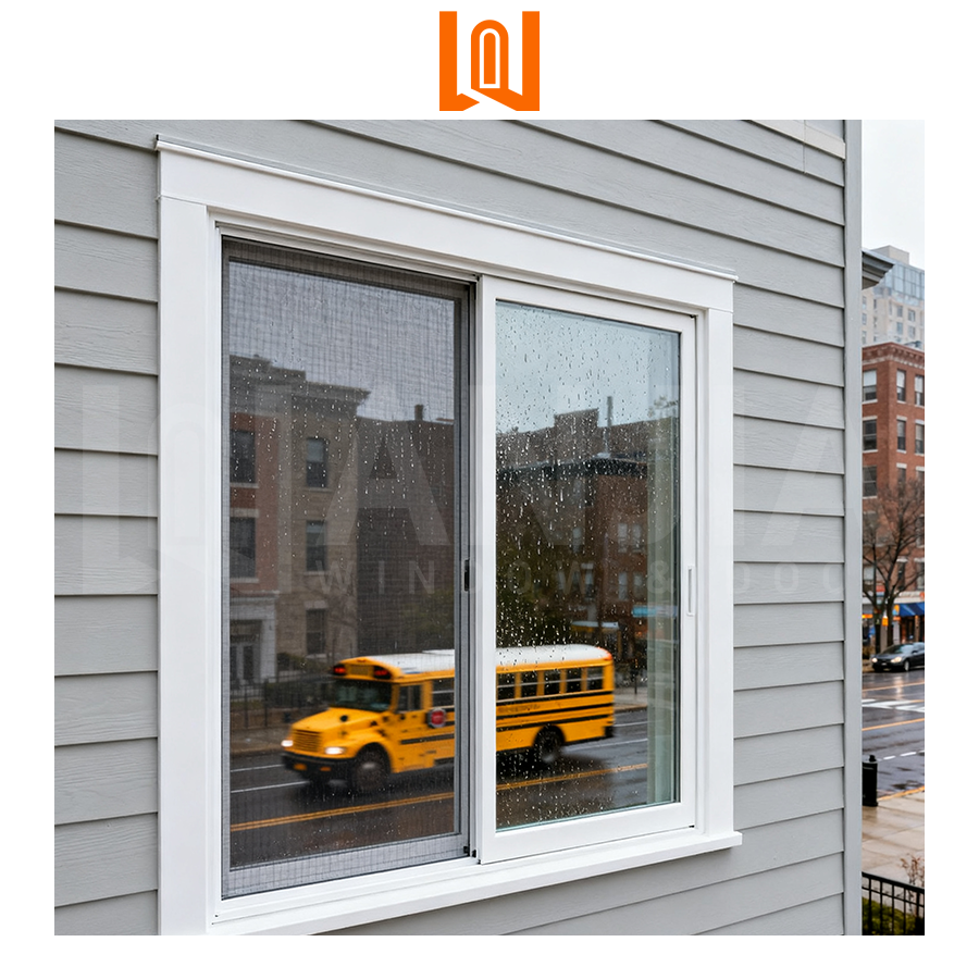 Factory Bulk Customized Horizontal Sliding Plastic Double Glazed windows Upvc Windows Vinyl Pvc Sliding Windows