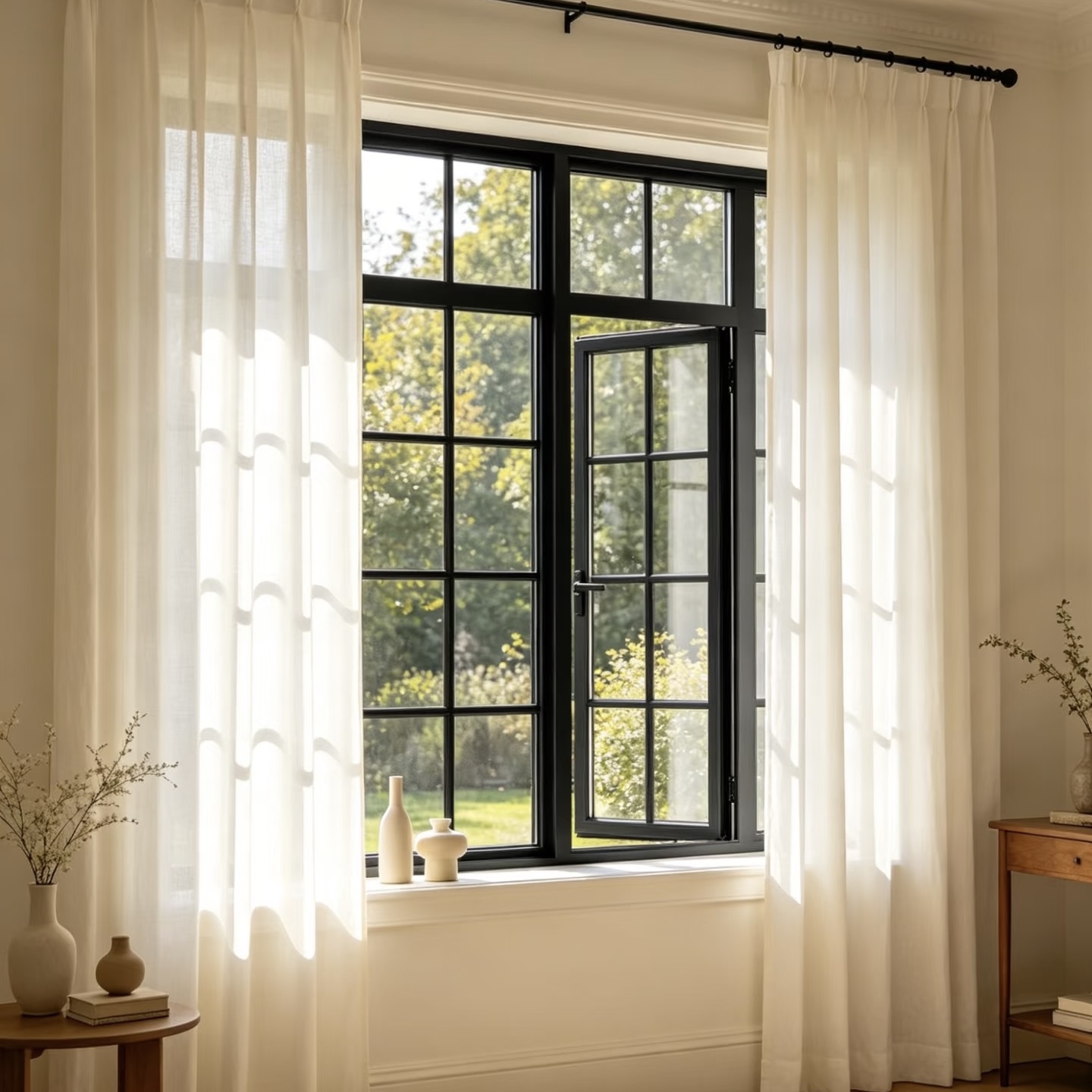 Hurricane Impact Aluminum Casement Windows Thermal Break Double Low-E Glass Nail Fin Frame NFRC Standard Soundproof School Villa