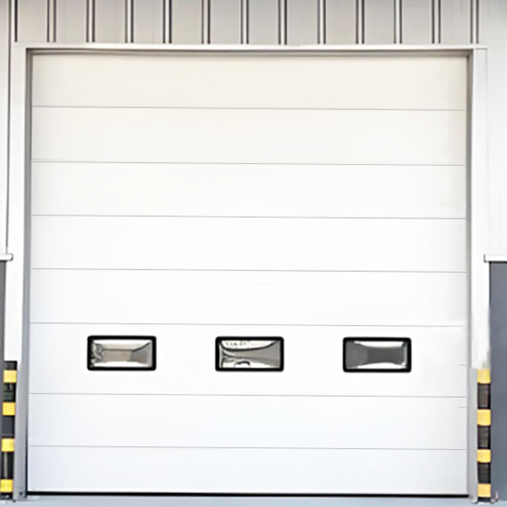 Custom Steel Industrial Sectional Door Overhead Garage Door for Courtyard Entrance