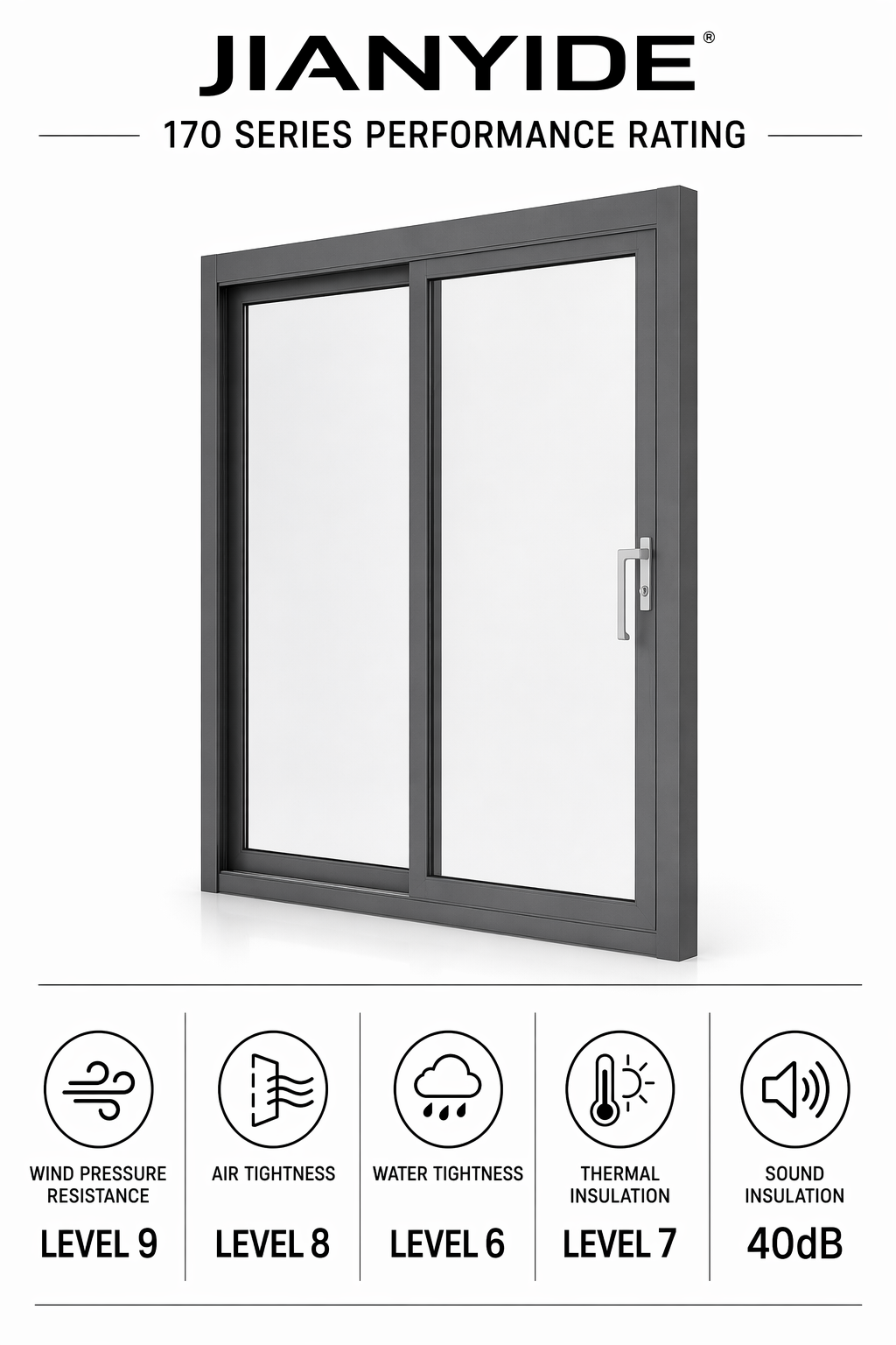 Airtight Aluminum Compression Sliding Door Heavy Duty Lift And Slide System For Villa Courtyard Commercial Use