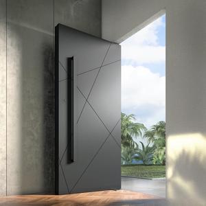 Waterproof Aluminum Hidden Pivot Exterior Front Door