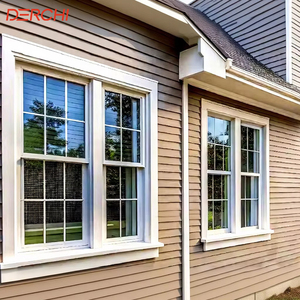 Modern Double Hung Aluminium Alloy Window Small Size Vertical Slide Design