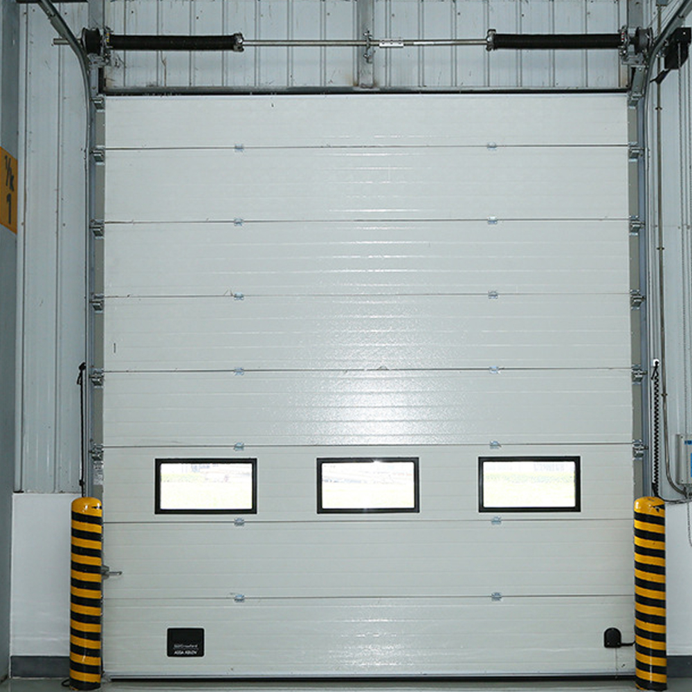 Custom Steel Industrial Sectional Door Overhead Garage Door for Courtyard Entrance