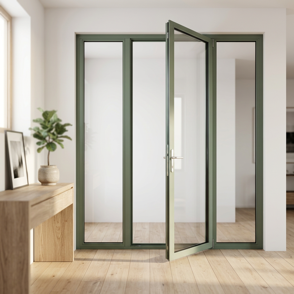 Aluminum Customization Folding Door for Patio Soundproof Insulation Exterior Aluminum Glass Door
