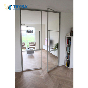 Modern Double Toughened Glass French Doors