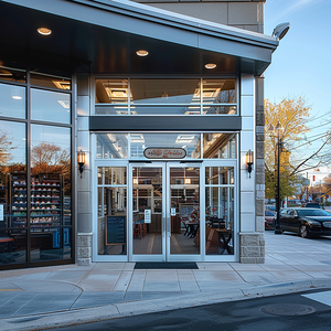 Commercial Store Supermarket Shop Electric Automatic Aluminium Sliding Doors