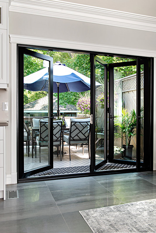 Folding Door Living Room Application