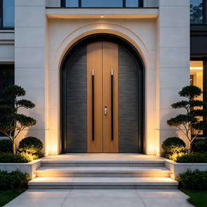 Luxury Curved Top Aluminum Alloy Swing Entrance Door