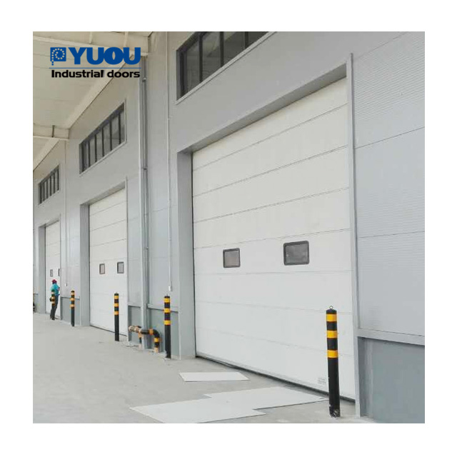 European Style Automatic Industrial Sectional Door CE Factory Warehouse Application Overhead Sectional Door