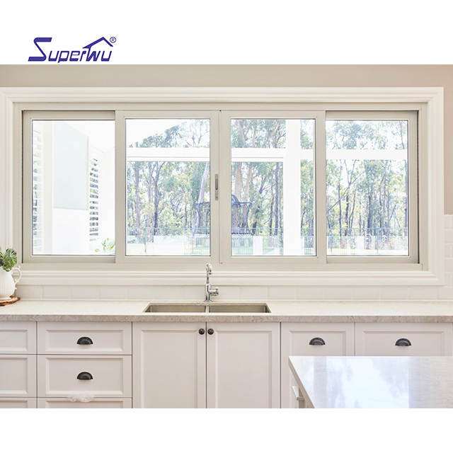 NFRC AS2047 NOA Standards Customized Aluminum Thermal Break Sliding Window Double Glazing Glass Sliding windows