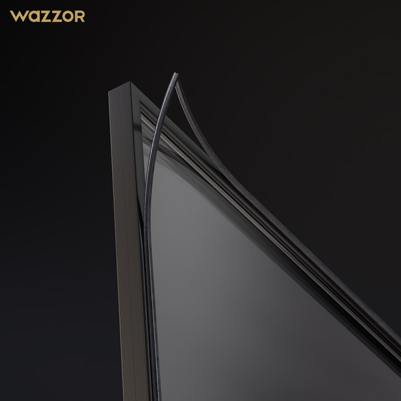 Wazzor Hurricane Rated in Stock Double Tempered Glass Sliding Doors System Exterior Interior Balcony Patio Glass Aluminum Door
