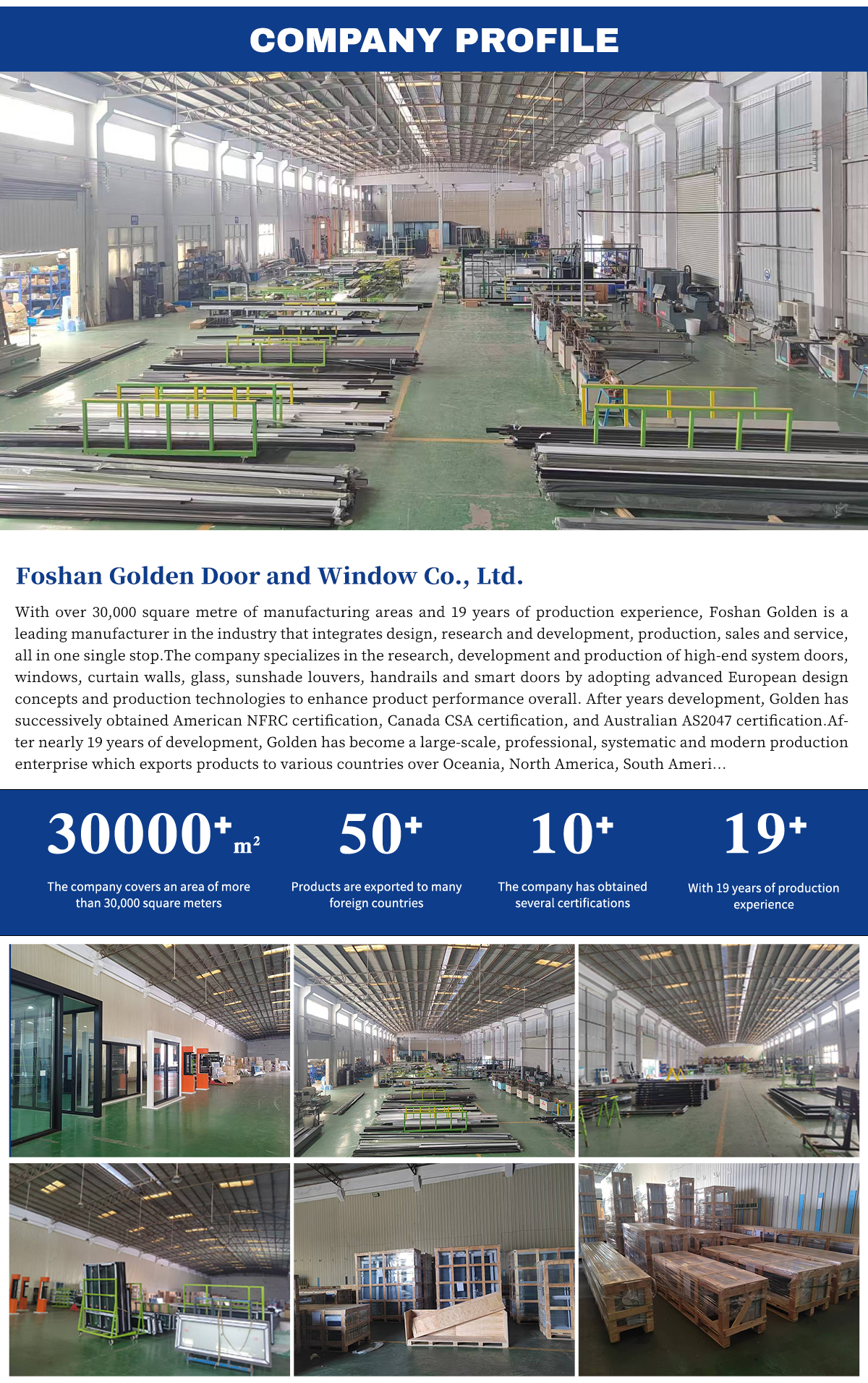 Aluminum casement Door feature