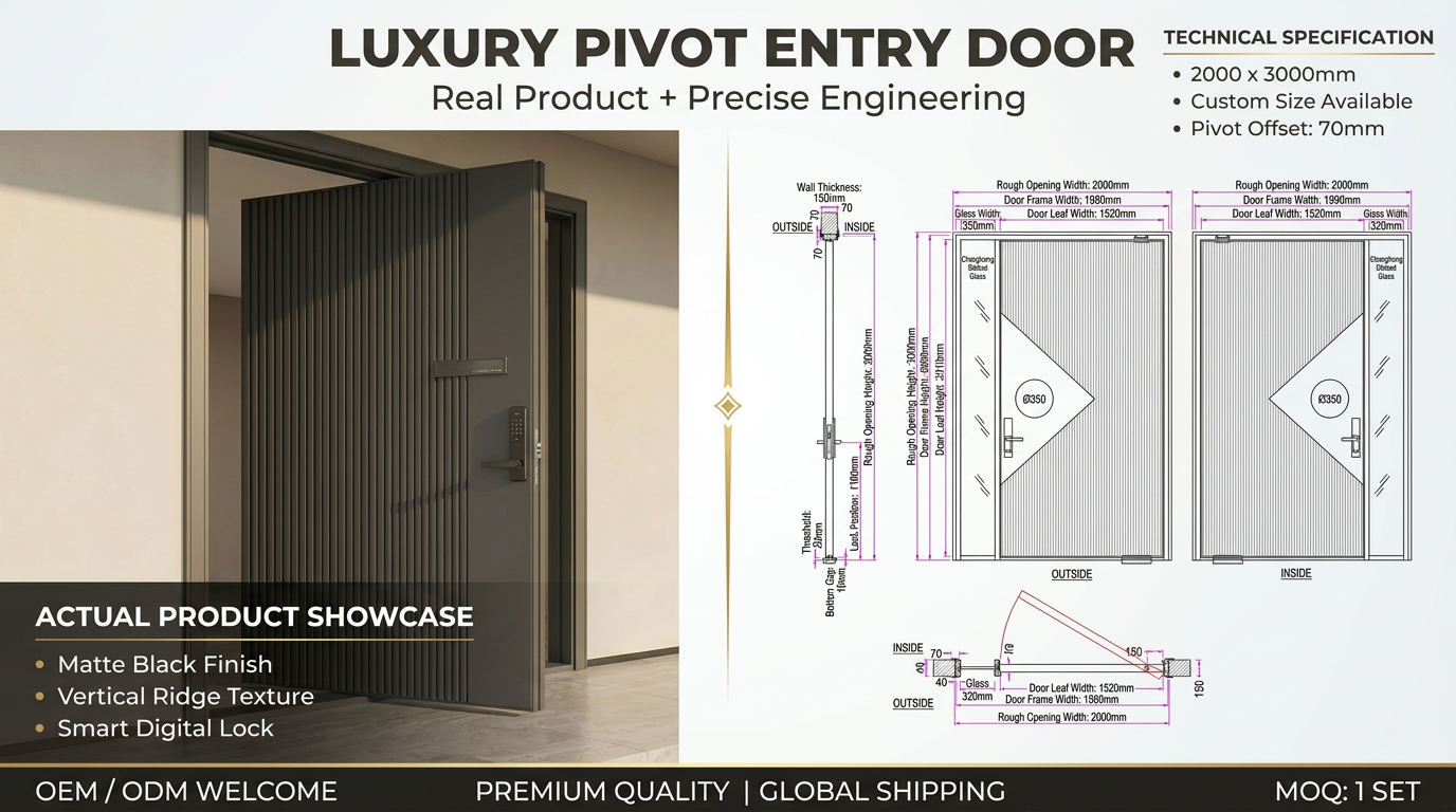 Pivot Door Detailed Showcase 1