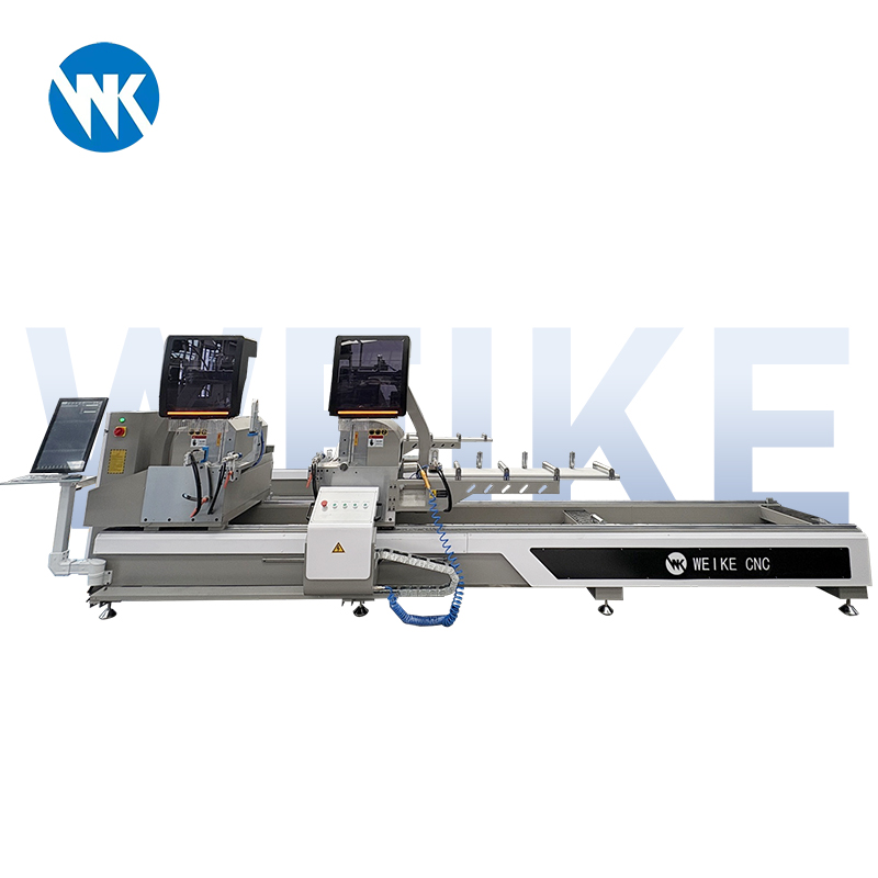 Window Making Machine Factory 2 Head 45&deg; Inward Swing Cut Machine CE Certified Aluminium windows and Doors Fabrication Machines