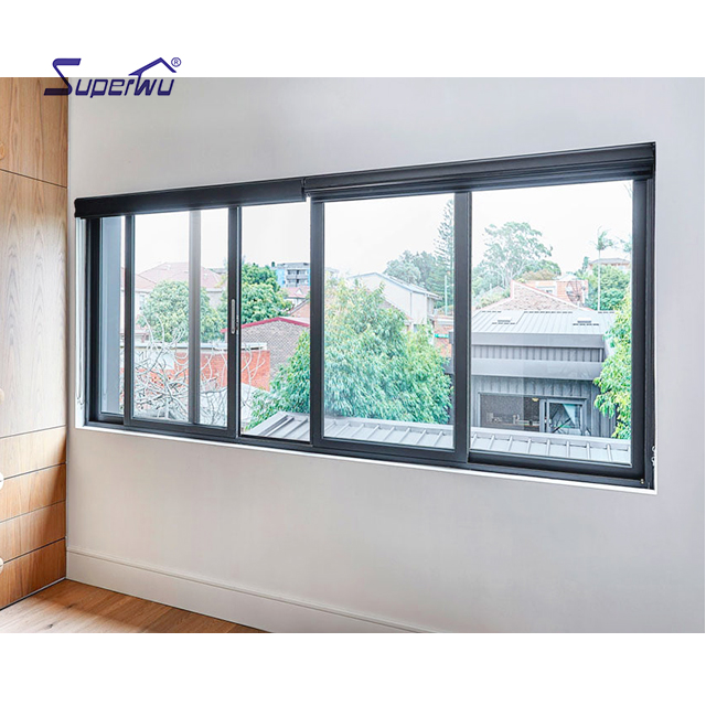 NFRC AS2047 NOA Standards Customized Aluminum Thermal Break Sliding Window Double Glazing Glass Sliding windows