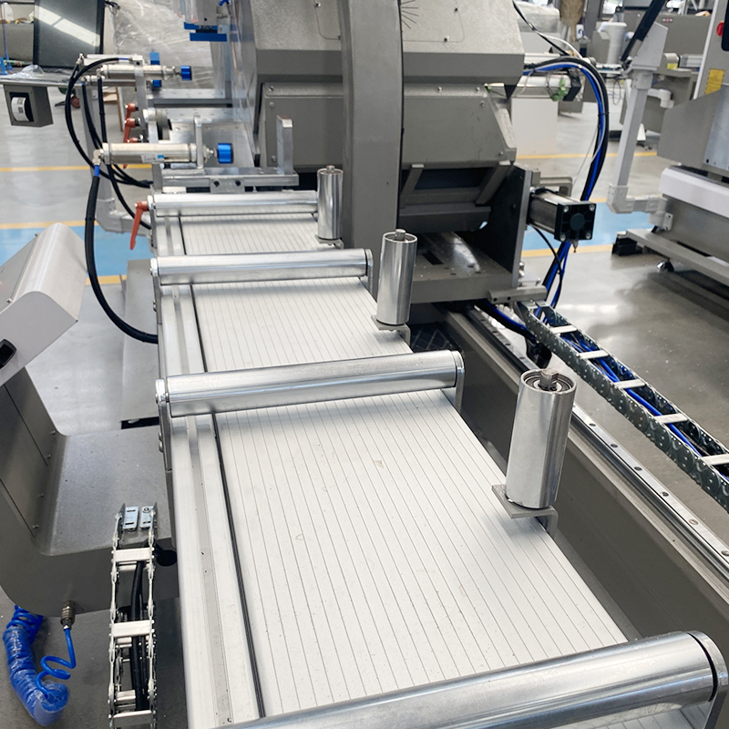 Window Making Machine Factory 2 Head 45&deg; Inward Swing Cut Machine CE Certified Aluminium windows and Doors Fabrication Machines
