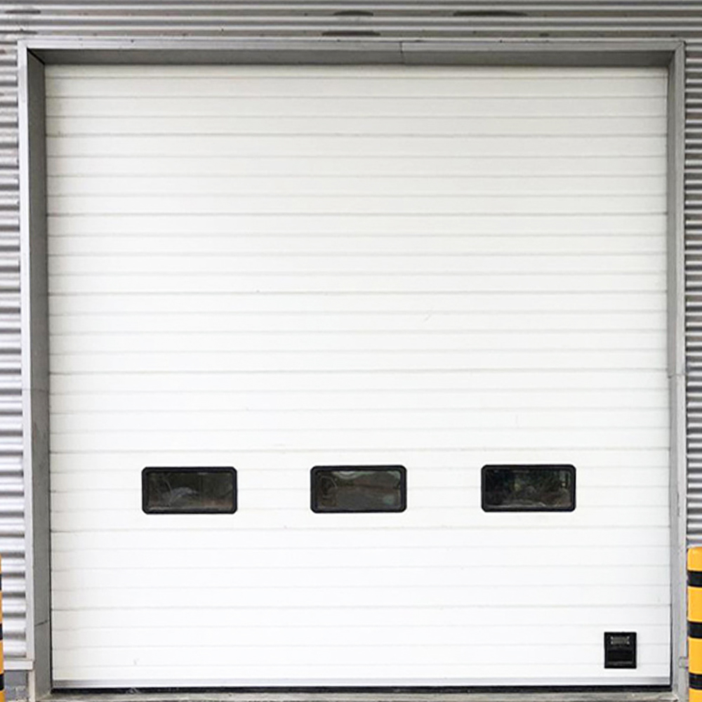 Custom Steel Industrial Sectional Door Overhead Garage Door for Courtyard Entrance