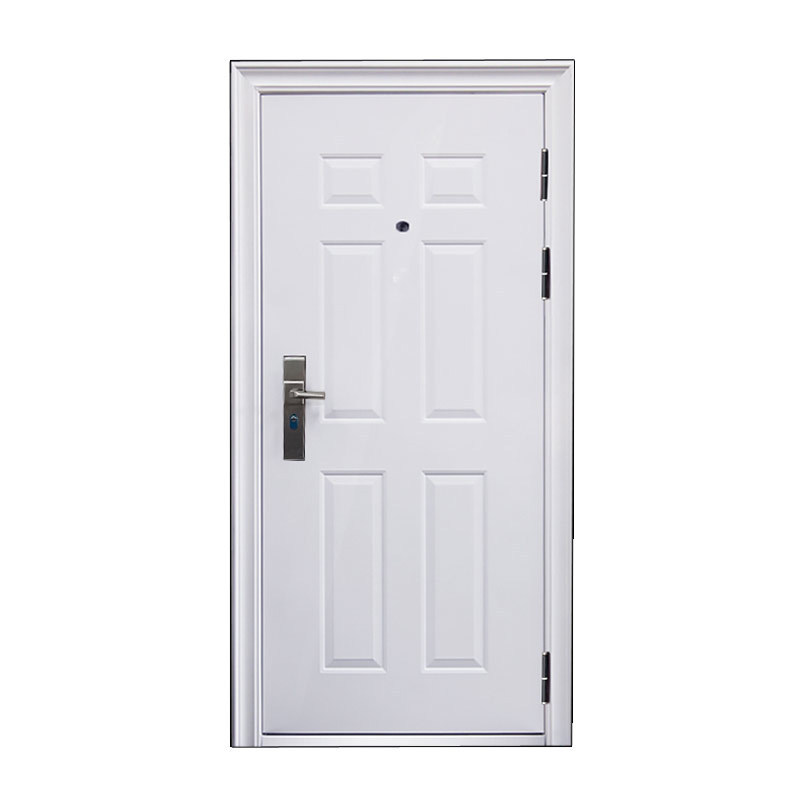 Modern Minimalist Anti-Theft Steel Security Door Cast Aluminum Entry Door Anti-Rust Finish Smooth Lines For Stylish Exterior