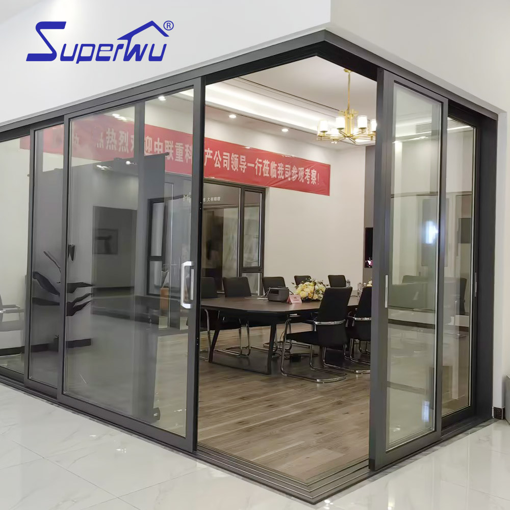 Superhouse NFRC Energy Saving Lift And Sliding Doors With High Thermal Insulation Performance Aluminum Patio Doors