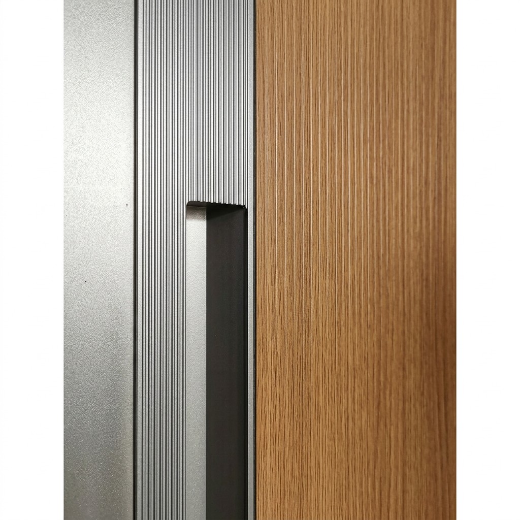 Elegant Aluminum Alloy Kaleidoscopic Crystal Anti-Theft Swing Entry Door for Villa Decoration
