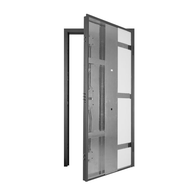 Newest Design Top Quality Villa Main Entrance Security Door Aluminum Swing Front Unequal Double Door