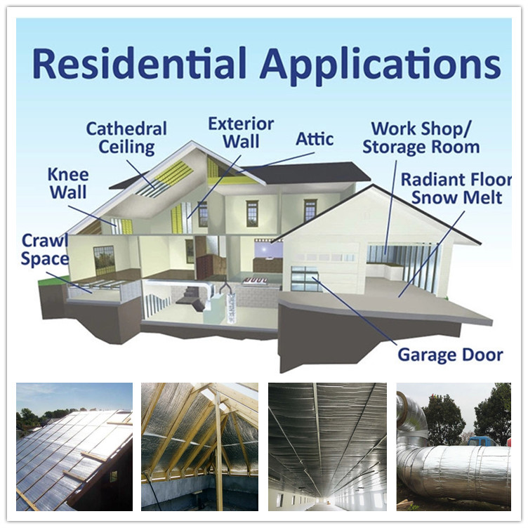 Reflective Aluminum Foil Double Layer Bubble Window Heat Insulation Wraps
