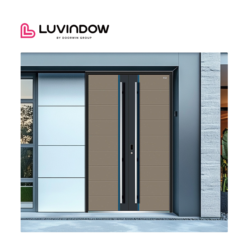 Home Doors External Classic Design Latest Simple Design Replacement Aluminum Exterior Doors Entry Pivot Door