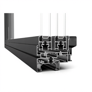 Fuson Soundproof Accordion Sliding Glass Windows and Doors Thermal Break Aluminum Bi Folding Window