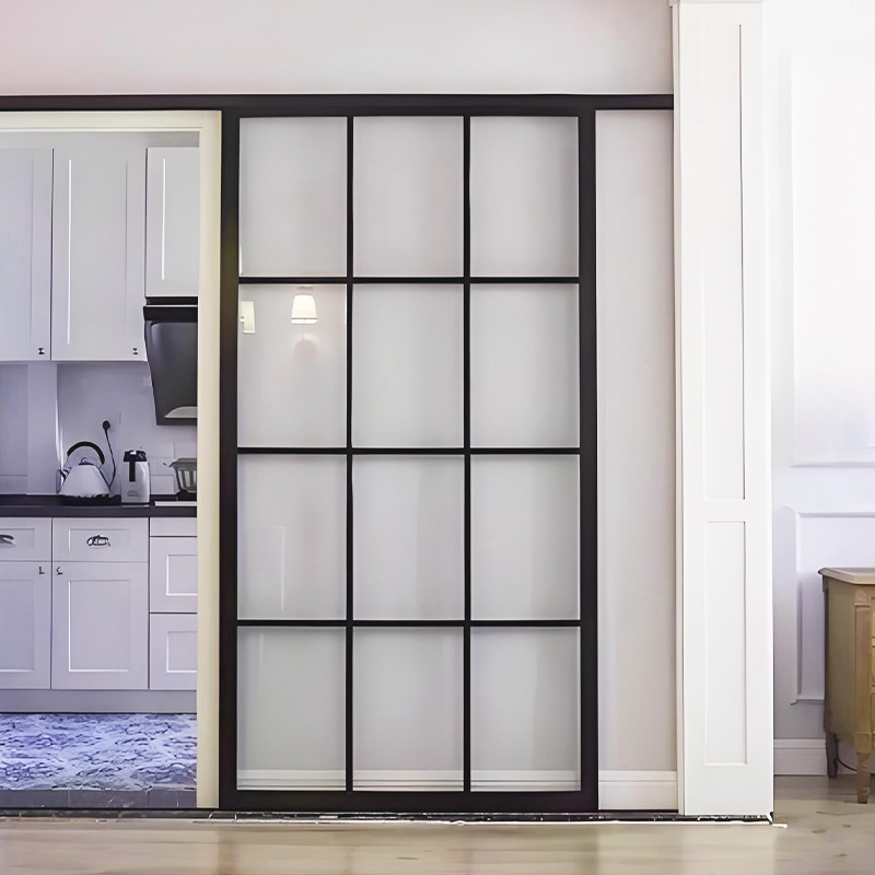 Customized Glass Varieties and Colors Nordic Style Sliding Glass Door Decorative Side Open Doors for Kitchen Home Partitions