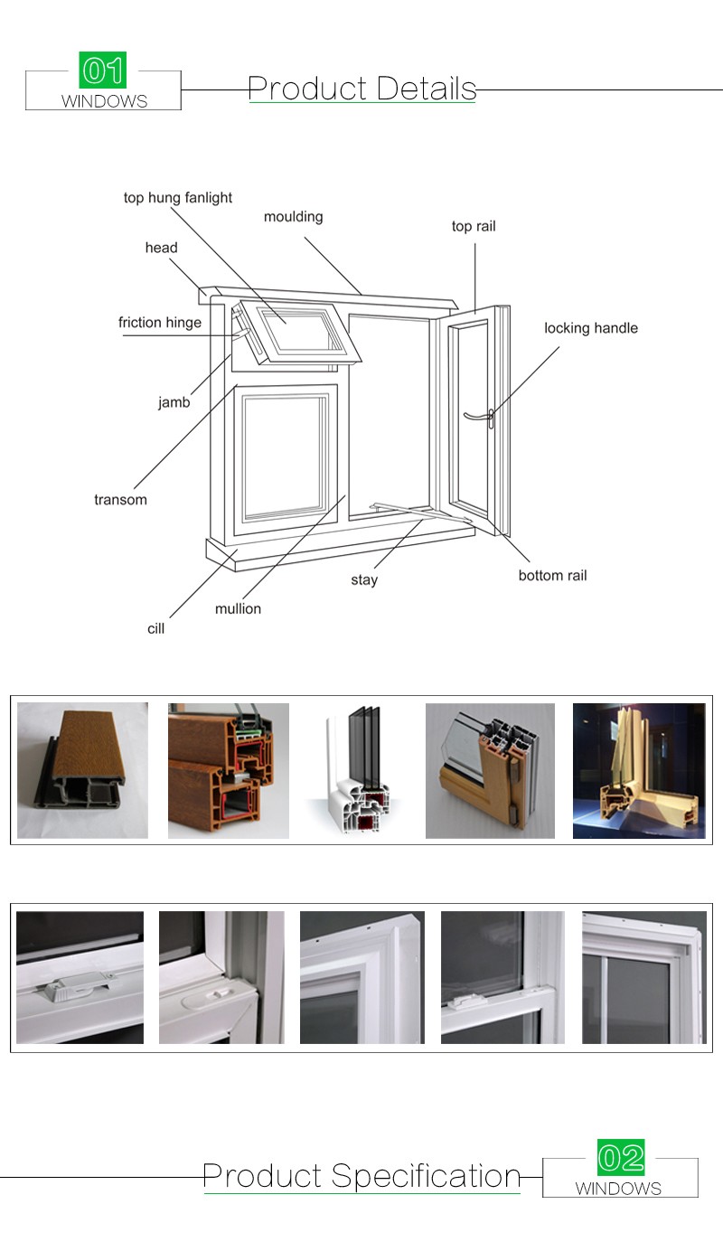 AS2047 Aluminium Frame Tilt Open Window Window Aluminium 3 Track Sliding windows Double Glazed Silidng Window