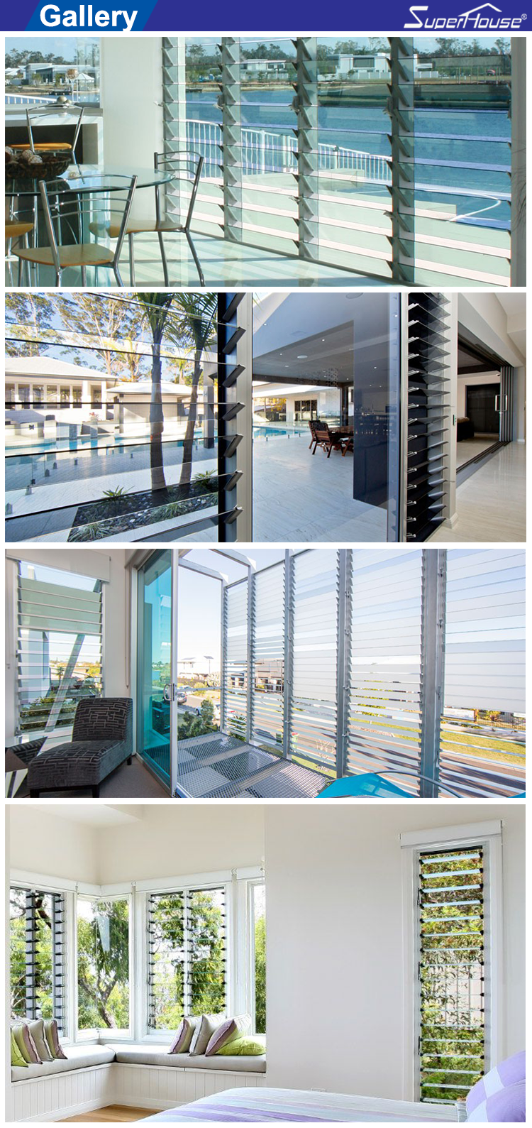 Superhouse Aluminium Louver Door Features