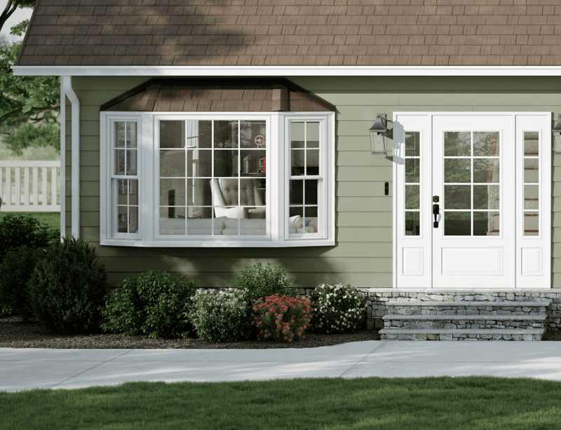 CBMmart Minimalist Farmhouse Style Aluminum Frame Tinted Glass Casement Windows Exterior Supermarket Use Heat Insulation