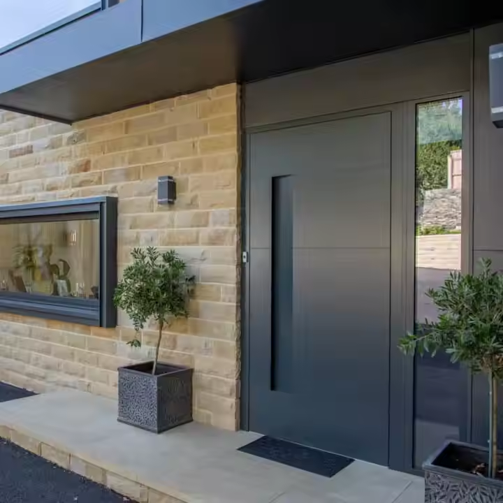 CBMMART Project Europe Aluminum Security Doors for Houses Exterior Front Villa Entry Doors