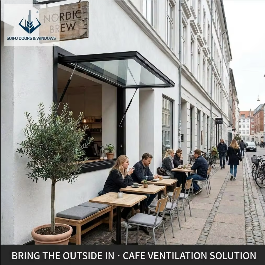 Modern Aluminum Awning Window Slim Frame Double Glazed Soundproof Ventilation Custom Size China Factory Hurricane Impact Rated