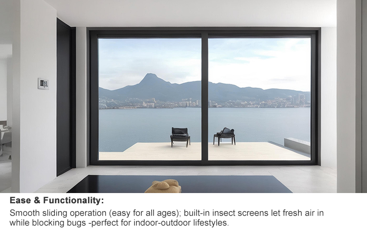 Thermal Break Modern Horizontal Aluminium Windows and Doors