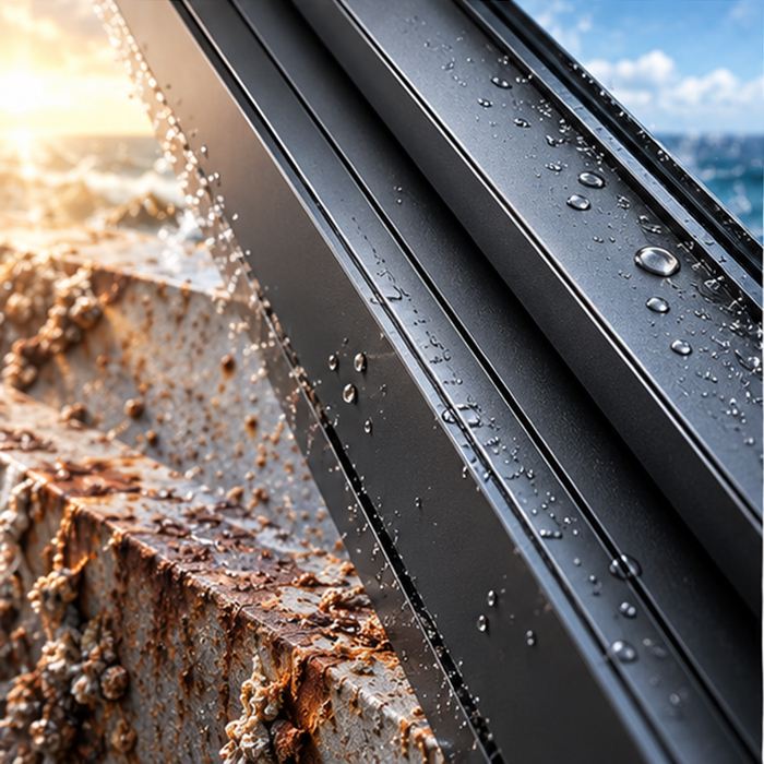 Custom Aluminum Swing Doors Acoustic Glass Weather Sealing for Beachfront Hotels and Coastal Hospitality Projects