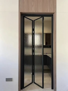 Thermal Break Aluminum Bi-Fold Door Multi-Panel Folding Glass Door