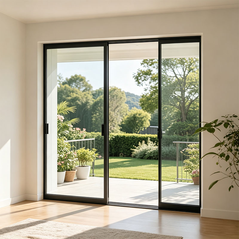 KOJOON Manufacturer Reflective Glass Water Proof Aluminum Sliding Window and Door House Windows Sliding Bi-Folding Corner Window