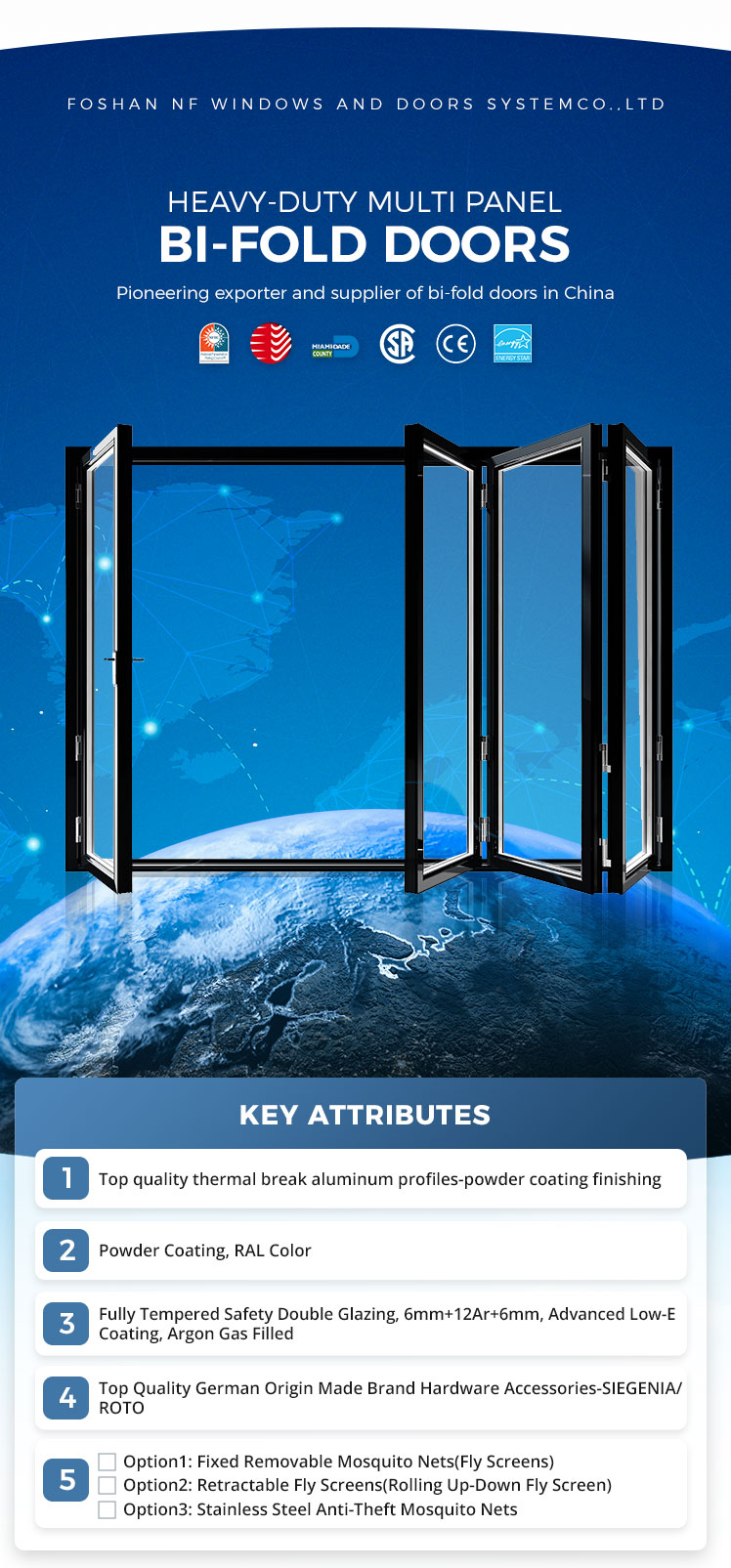 Aluminium Folding Door Design Detail 1