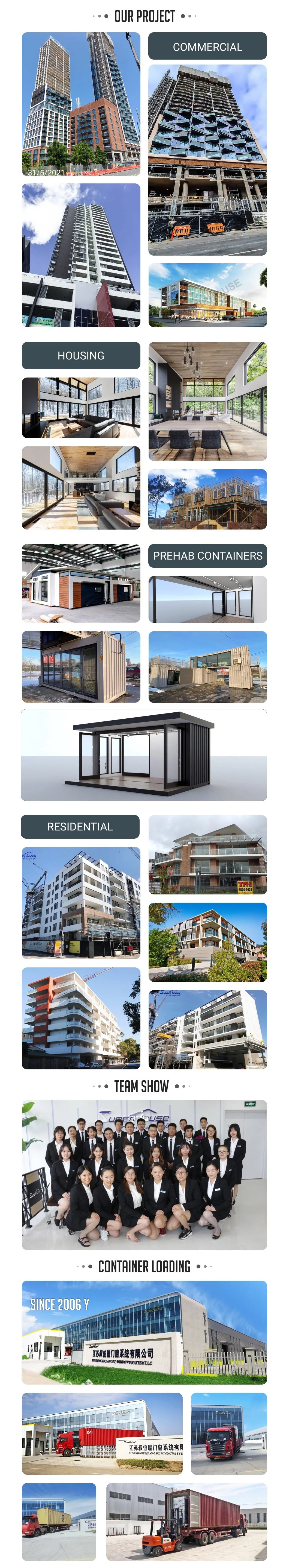 American Approve Standard Commercial System Aluminum Glass Louver Window Large Scale Shutter windows Toughened Glass