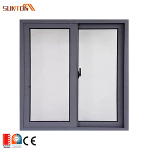 Custom Aluminum Frosted Glass Sliding Bathroom Window
