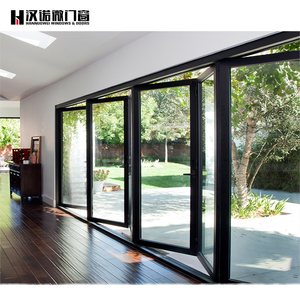 Door Aluminium Door Preventing Water From Flowing Backwards Folding Foldable Tempered Glass