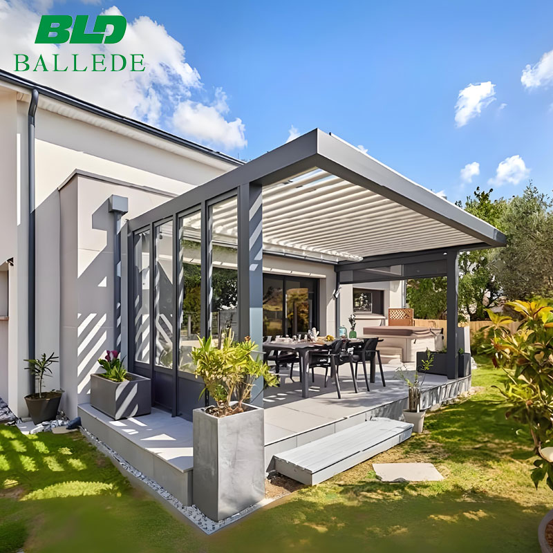 Exterior Balcony Patio Residential Thermal Break Double Glass Aluminum Folding Doors